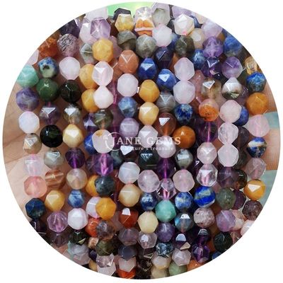 Perles en pierre précieuse à facettes authentiques à haute durabilité pour la fabrication de bijoux