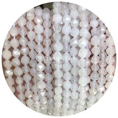 Vente en gros de pierres précieuses à facettes naturelles véritables à perles lâches de pierre de cristal à facettes lâches pour la fabrication de bijoux