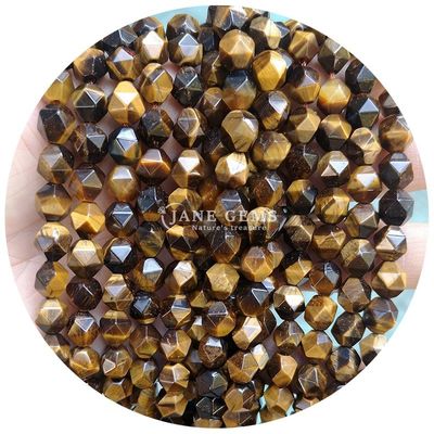 Vente en gros de pierres précieuses à facettes naturelles véritables à perles lâches de pierre de cristal à facettes lâches pour la fabrication de bijoux