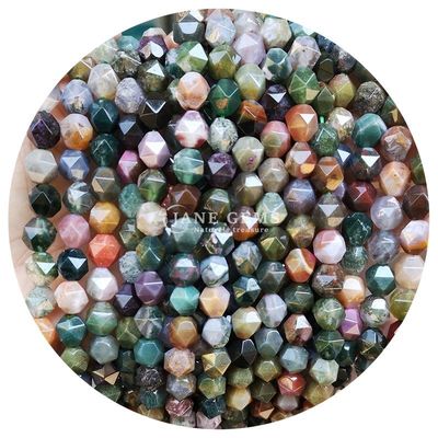 Vente en gros de pierres précieuses à facettes naturelles véritables à perles lâches de pierre de cristal à facettes lâches pour la fabrication de bijoux