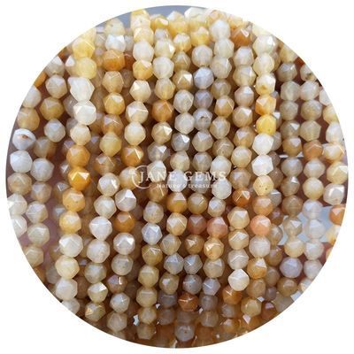 Vente en gros de pierres précieuses à facettes naturelles véritables à perles lâches de pierre de cristal à facettes lâches pour la fabrication de bijoux