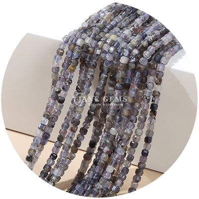 Gros de pierre précieuse de cristal naturel perles lâches carrées cube perles lâches améthyste tourmaline perles oeil de tigre pour bijoux