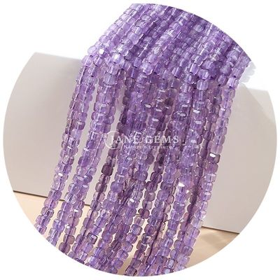 Gros de pierre précieuse de cristal naturel perles lâches carrées cube perles lâches améthyste tourmaline perles oeil de tigre pour bijoux