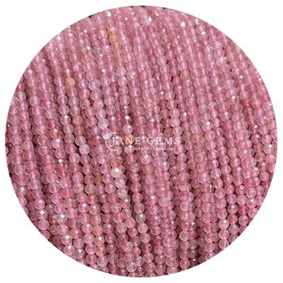 Perles de cristal naturel à faces rondes, forme ronde, petites perles lâches, fils pour bracelets