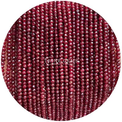 Différents types de pierres précieuses en calcédoine Perles de cristal naturel en forme d'abaque à facettes Petits fils de perles lâches pour bracelets