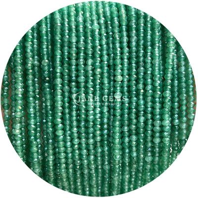Différents types de pierres précieuses en calcédoine Perles de cristal naturel en forme d'abaque à facettes Petits fils de perles lâches pour bracelets