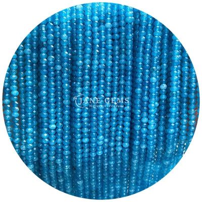Différents types de pierres précieuses en calcédoine Perles de cristal naturel en forme d'abaque à facettes Petits fils de perles lâches pour bracelets