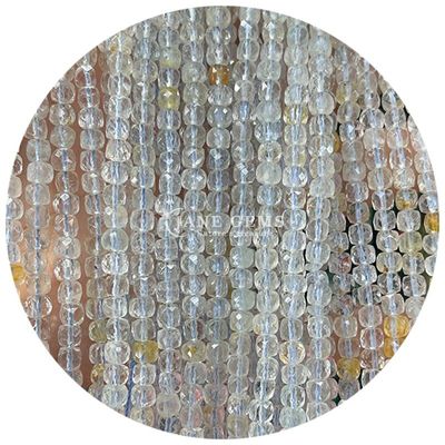 Gros de pierres précieuses naturelles perles lâches de cristal de pierre flourite perles lâches de pierre de lune perles lâches espaceurs pour bijoux Diy