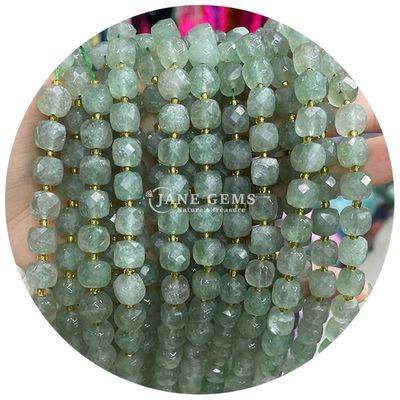 Gros de pierres précieuses naturelles perles lâches de cristal de pierre flourite perles lâches de pierre de lune perles lâches espaceurs pour bijoux Diy
