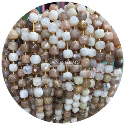 Gros de pierres précieuses naturelles perles lâches de cristal de pierre flourite perles lâches de pierre de lune perles lâches espaceurs pour bijoux Diy