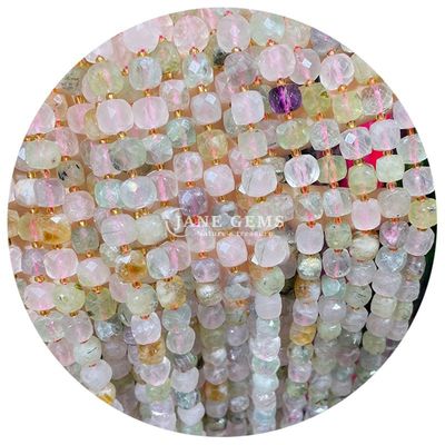Gros de pierres précieuses naturelles perles lâches de cristal de pierre flourite perles lâches de pierre de lune perles lâches espaceurs pour bijoux Diy