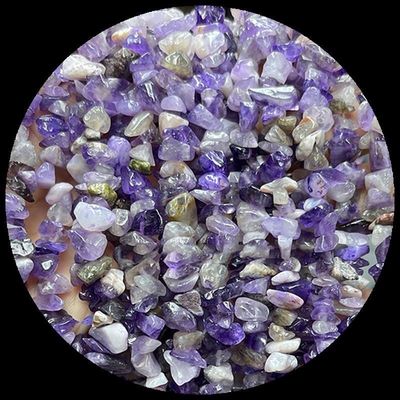 Quartz clair Améthyste Perles de pierre précieuses cristal naturel Forme irrégulière de la puce de gravier de pierre à perles lâches