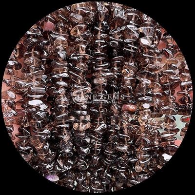 Citrine Noir Perles Rutilées Perles Naturel Cristal Forme Irrégulière Puce Gravier Pierre Perles Loose Franges Pour Bracelets