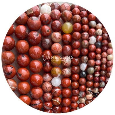 Gros de pierre naturelle jaspe perles rondes en vrac 8 mm perles larges en labradorite rose quartz perles rondes espaceurs pour bijoux