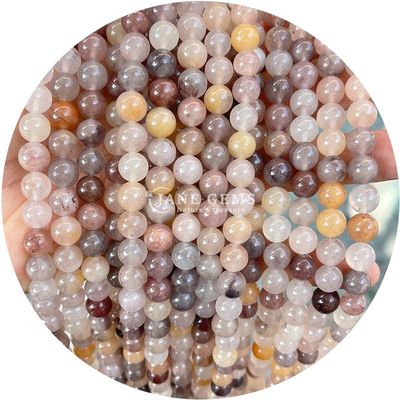 Gros de pierre naturelle jaspe perles rondes en vrac 8 mm perles larges en labradorite rose quartz perles rondes espaceurs pour bijoux