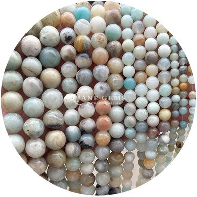 Gros de pierre naturelle jaspe perles rondes en vrac 8 mm perles larges en labradorite rose quartz perles rondes espaceurs pour bijoux