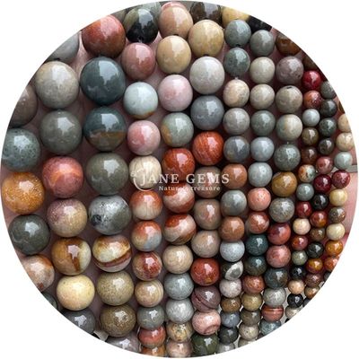 Gros de pierre naturelle jaspe perles rondes en vrac 8 mm perles larges en labradorite rose quartz perles rondes espaceurs pour bijoux