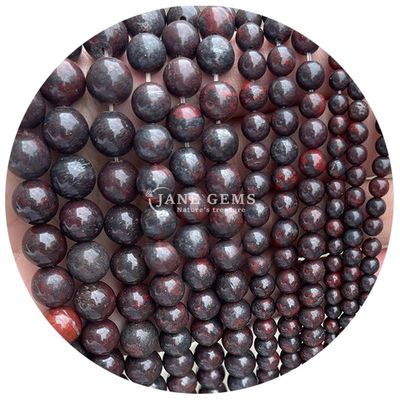 Gros de pierre naturelle perles rondes en vrac 8 mm rose zèbre jaspe perles lâches tourmaline perles rondes espaceurs pour bijoux