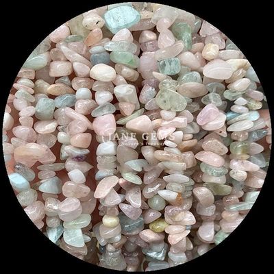 Moganite Amazonite Apatite Gems Perles de cristal naturel de forme irrégulière, puce, gravier, pierre à perles lâches, fils pour bracelets