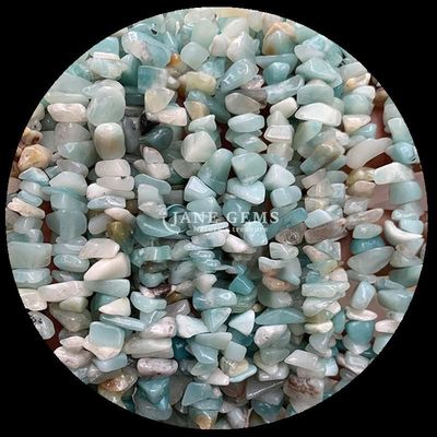 Moganite Amazonite Apatite Gems Perles de cristal naturel de forme irrégulière, puce, gravier, pierre à perles lâches, fils pour bracelets