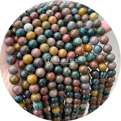 Gros de pierres précieuses naturelles perles rondes en vrac perles en vrac en hématite 8 mm perles en vrac en lave pierre ronde agate perles espaceurs pour bijoux M