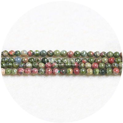Gros de pierres précieuses naturelles Perles lâches 8 mm Rhodolite Perles lâches rondes Multicolore Perles de tourmaline Distances pour bijoux