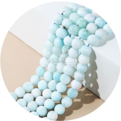Vente en gros de perles naturelles 2A Prune fleur Tourmaline rondes et lâches Perles de pierre de lune Florite de pierre de soleil Perles espaceuses pour bijoux