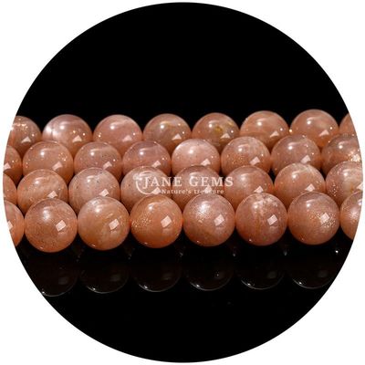 Vente en gros de perles naturelles 2A Prune fleur Tourmaline rondes et lâches Perles de pierre de lune Florite de pierre de soleil Perles espaceuses pour bijoux