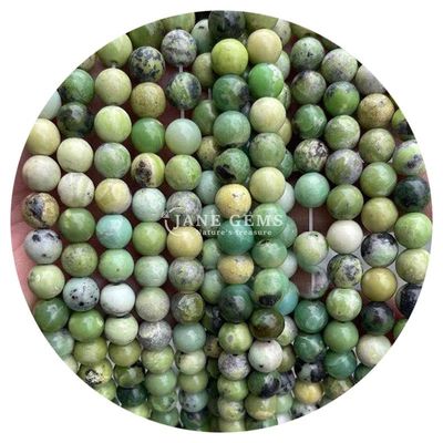 Vente en gros de perles naturelles 2A Prune fleur Tourmaline rondes et lâches Perles de pierre de lune Florite de pierre de soleil Perles espaceuses pour bijoux