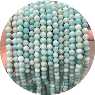Vente en gros de perles naturelles 2A Prune fleur Tourmaline rondes et lâches Perles de pierre de lune Florite de pierre de soleil Perles espaceuses pour bijoux