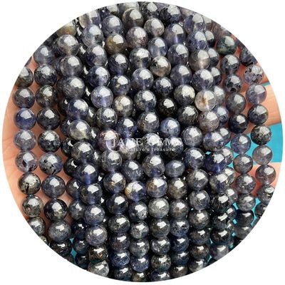 Vente en gros de perles naturelles 2A tourmaline ronde en pierre de lune perles en pierre de lune arc-en-ciel fluorite perles espaceurs pour bijoux