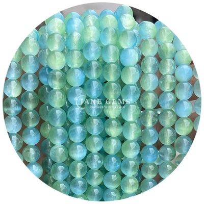 Gros de pierres précieuses naturelles Perles rondes en vrac 8 mm Perles rondes en plâtre bleu Perles rondes en hématite Perles espaceuses pour la fabrication de bijoux