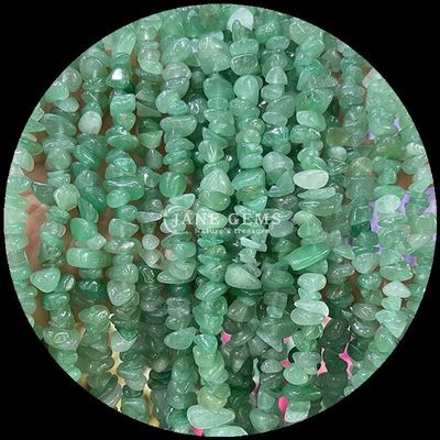 Perles de pierres précieuses d'aventurine verte cristal naturel de forme irrégulière puce de gravier de pierre à perles lâches fils pour bracelets