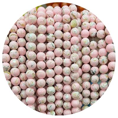 Gros de pierres précieuses naturelles Perles rondes et lâches 8 mm Agate rayé multicolore Perles lâches et rondes Perles espaceuses pour bijoux