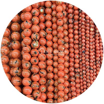 Gros de pierres précieuses naturelles Perles rondes et lâches 8 mm Agate rayé multicolore Perles lâches et rondes Perles espaceuses pour bijoux