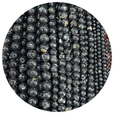 Gros de pierres précieuses naturelles Perles rondes et lâches 8 mm Agate rayé multicolore Perles lâches et rondes Perles espaceuses pour bijoux