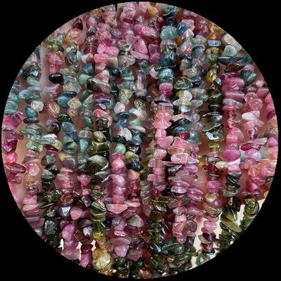 Tourmaline Perles naturelles de turquoise de cristal naturel de forme irrégulière de la pierre de gravier de la pierre de gravier en vrac