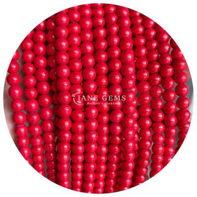 Gros de pierre ronde Howlite Perles lâches Turquoise Perles lâches Rondes Perles espaceurs pour la fabrication de bijoux