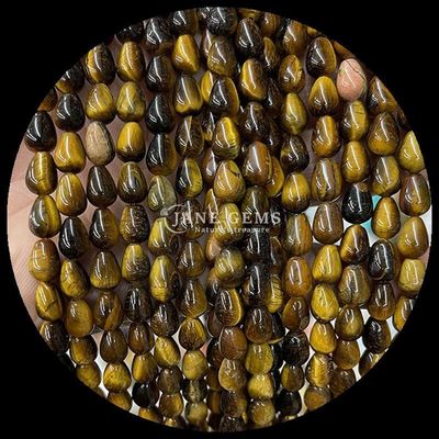 Jaspe rouge opalite œil de tigre perle de pierre précieuse cristalline naturelle goutte d'eau forme pierre perles lâches fils pour bracelets