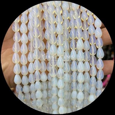 Jaspe rouge opalite œil de tigre perle de pierre précieuse cristalline naturelle goutte d'eau forme pierre perles lâches fils pour bracelets