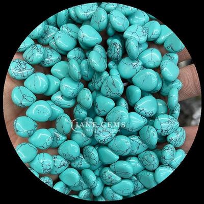 Malachite Quartz clair Perle de pierre précieuse cristalline naturelle goutte d'eau de forme pierre Perle lâche fils pour bracelets