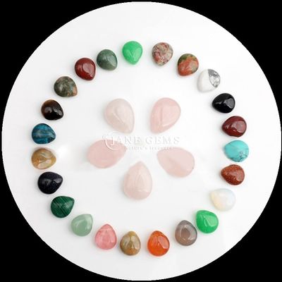 Malachite Quartz clair Perle de pierre précieuse cristalline naturelle goutte d'eau de forme pierre Perle lâche fils pour bracelets