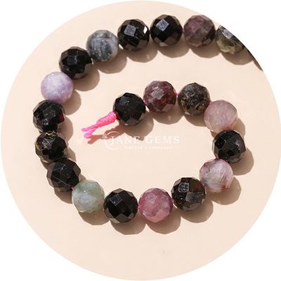 Gros de pierres précieuses naturelles authentiques Perles en vrac à facettes Perles en vrac en cristal Rose Perles en pierre de quartz pour l'artisanat