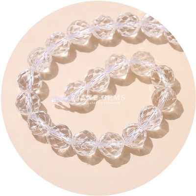 Gros de pierres précieuses naturelles authentiques Perles en vrac à facettes Perles en vrac en cristal Rose Perles en pierre de quartz pour l'artisanat