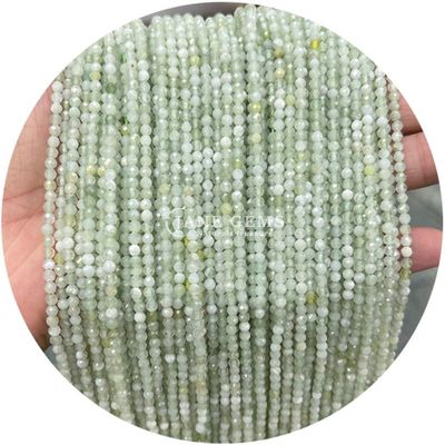 Détail en gros de pierres précieuses semi-précieuses perles à facettes à facettes accessoires de perles en pierre souple rose quartz perles espaceur pour bijoux