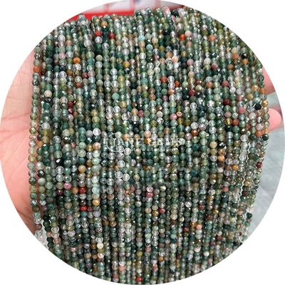 Détail en gros de pierres précieuses semi-précieuses perles à facettes à facettes accessoires de perles en pierre souple rose quartz perles espaceur pour bijoux