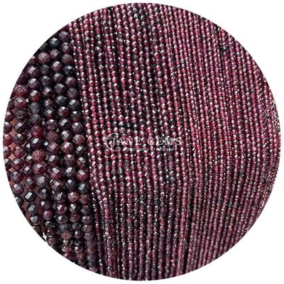 Détail en gros de pierres précieuses semi-précieuses perles à facettes à facettes accessoires de perles en pierre souple rose quartz perles espaceur pour bijoux