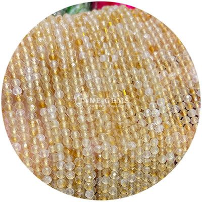 Vente en gros de perles à facettes de pierres précieuses semi-précieuses en quartz multicolore