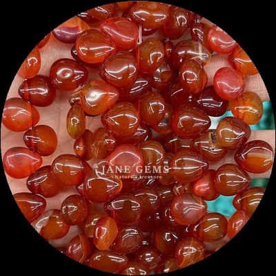 Agate indienne Topaz Perle de pierre précieuse cristalline naturelle de l'eau goutte en forme de pierre Perle en vrac