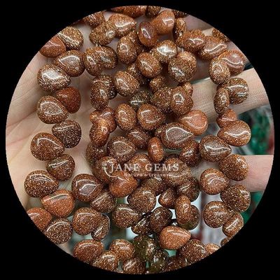 Agate indienne Topaz Perle de pierre précieuse cristalline naturelle de l'eau goutte en forme de pierre Perle en vrac